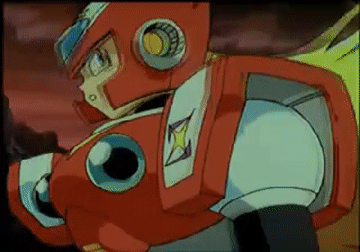 GIF of X and Zero from Mega Man X giving a thumbs up.
